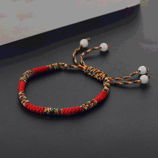 Retro Simple Ethnic Style Lucky Red Rope Bracelet