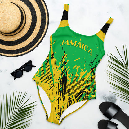 Jamaica Flag Swimsuit Monokini